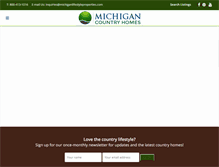 Tablet Screenshot of michigancountryrealestate.com